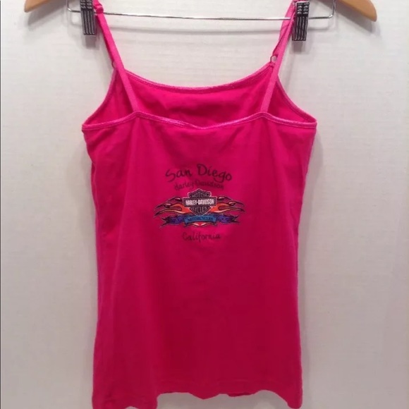 Harley-Davidson Tops - Harley Davidson hot pink tank juniors L/Sz S women